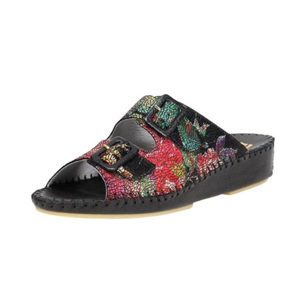 La Plume Jen Classic Women's Sandals Navy Python