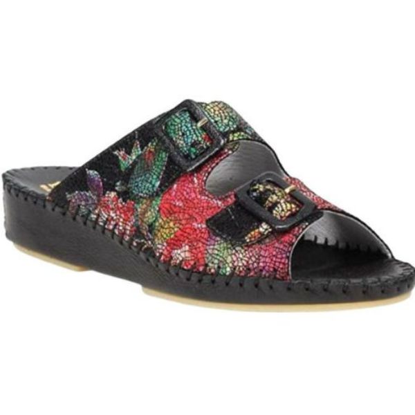 la plume Jen Classic Women's Sandals Navy Python