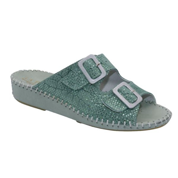 la plume JEN SPARKLE Women's Sandals Green