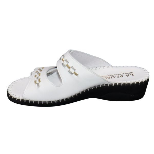 La Plume Martina Women's Sandals White