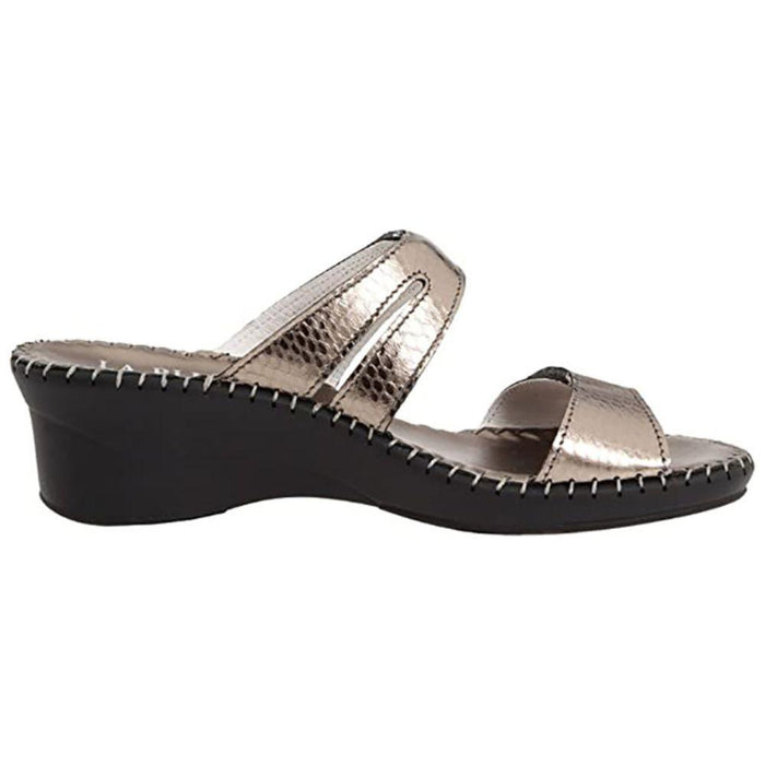 La Plume Nina Women's Sandals Pewter Combo
