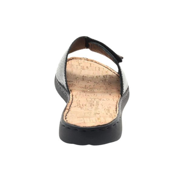 La Plume Raleigh Women's Sandals Black Croco