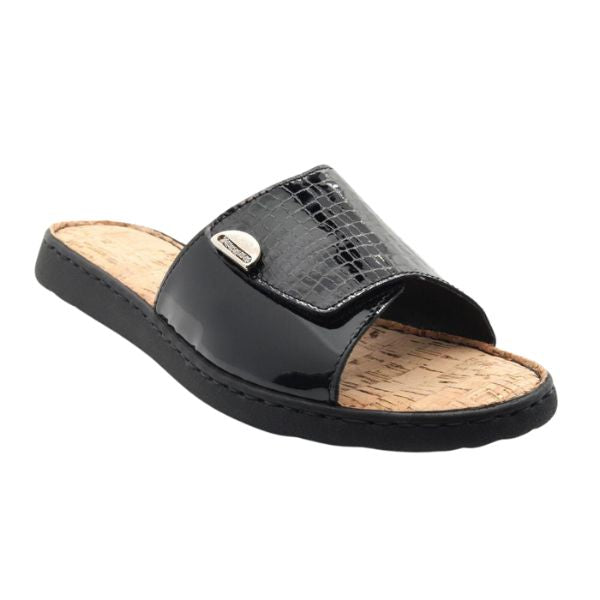 la plume Raleigh Women's Sandals Black Croco