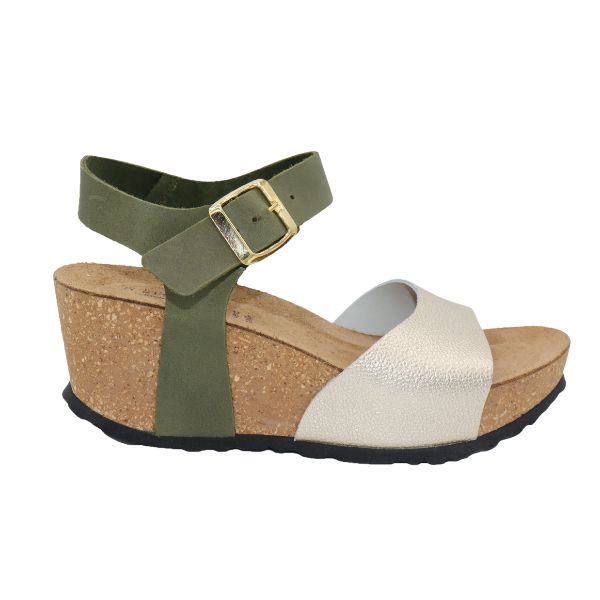 La Plume Rosalie Women's Sandals Green/Gold