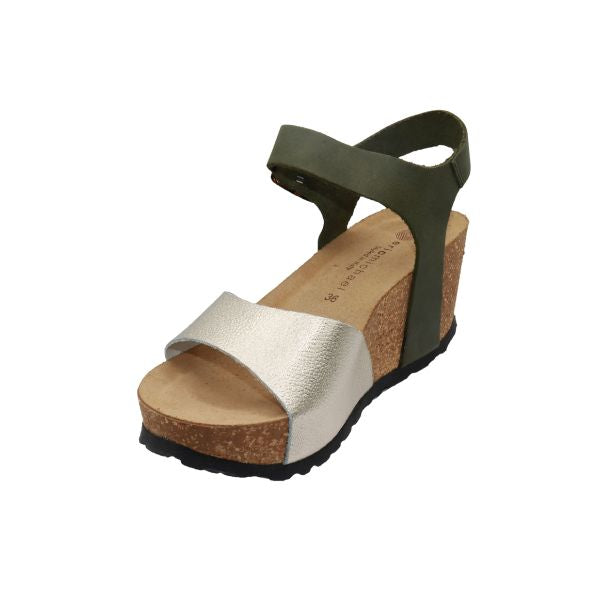 La Plume Rosalie Women's Sandals Green/Gold