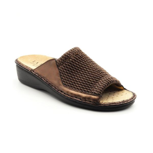 La Plume Stretch Women's Sandals Black Leather