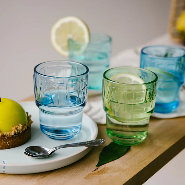 La Rochère Assorted Colors WATER Glasses Set-4