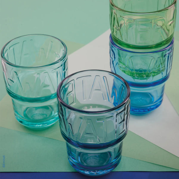 La Rochère Assorted Colors WATER Glasses Set-4