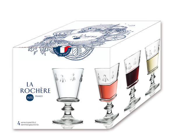 La Rochère Bee Wine Glass Set-4