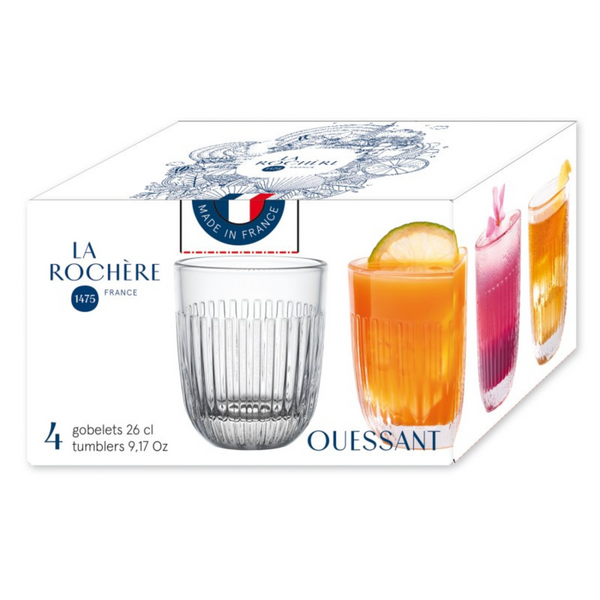 La Rochère Ouessant Tumbler Clear Set-4