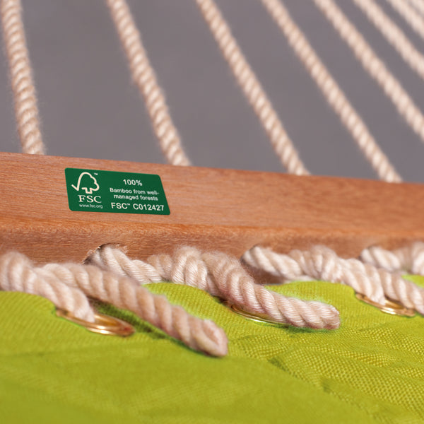 La Siesta Alabama Avocado - Padded Kingsize Spreader Bar Hammock