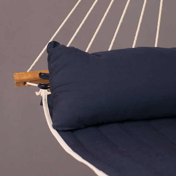 La Siesta Alabama Navy Blue - Padded Kingsize Spreader Bar Hammock