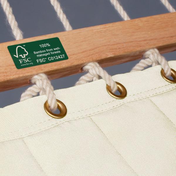 La Siesta Alabama Vanilla - Padded Kingsize Spreader Bar Hammock