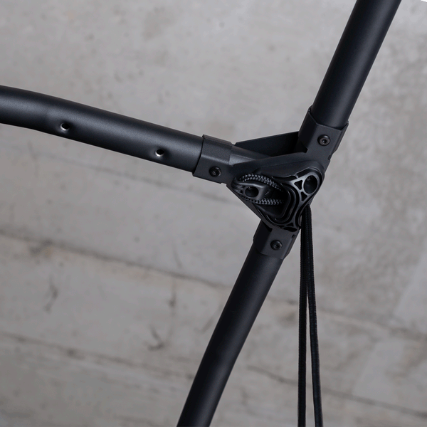 La Siesta Arcada Anthracite - Galvanized Steel Stand For Hammock Chairs And Kids Hanging Nests