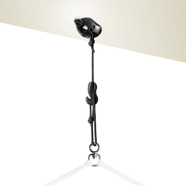 La Siesta CasaMount 1rope Black - Wall Ceiling & Beam Suspension Set (1-point)