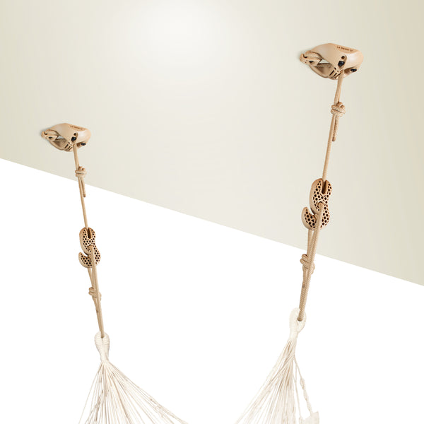La Siesta CasaMount 2rope Beige - Wall Ceiling & Beam Suspension Set (2-point)