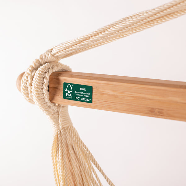 La Siesta Domingo Cedar - Weather-Resistant Comfort Hammock Chair