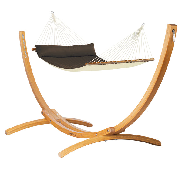 la siesta Elipso Outdoor R Padded Arabica - Padded Spreader Bar Hammock Outdoor with FSC® certified Larch Stand la siesta Elipso Outdoor R Padded Arabica - Padded Spreader Bar Hammock Outdoor with FSC® certified Larch Stand