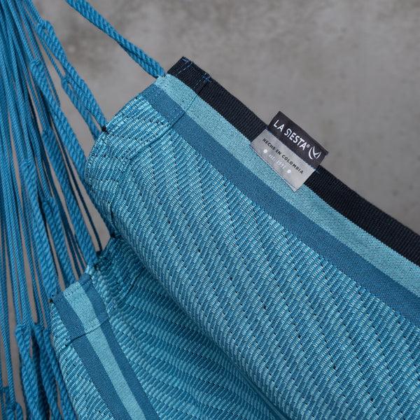 La Siesta Habana Blue Zebra - Organic Cotton Comfort Hammock Chair