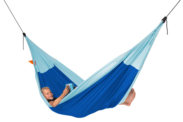 La Siesta Moki Dolphy - Padded Organic Cotton Double Hammock With Suspension