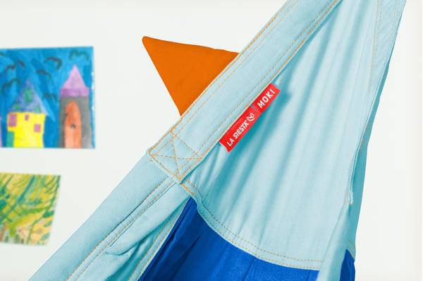 La Siesta Moki Dolphy - Padded Organic Cotton Double Hammock With Suspension