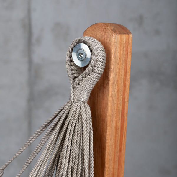 La Siesta Udine Outdoor Almond - Weather-Resistant Hammock Chair With FSC® Certified Eucalyptus Stand