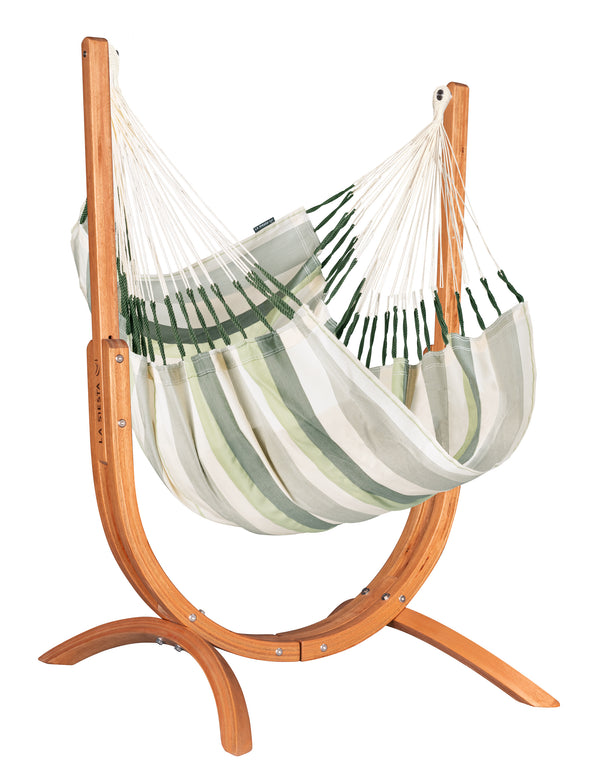 la siesta Udine Outdoor Cedar - Weather-Resistant Hammock Chair with FSC® certified Eucalyptus Stand