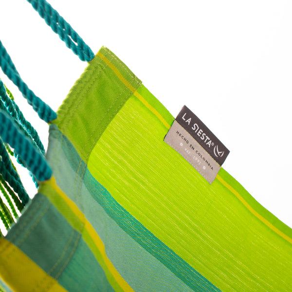La Siesta Udine Outdoor Lime - Weather-Resistant Hammock Chair With FSC® Certified Eucalyptus Stand