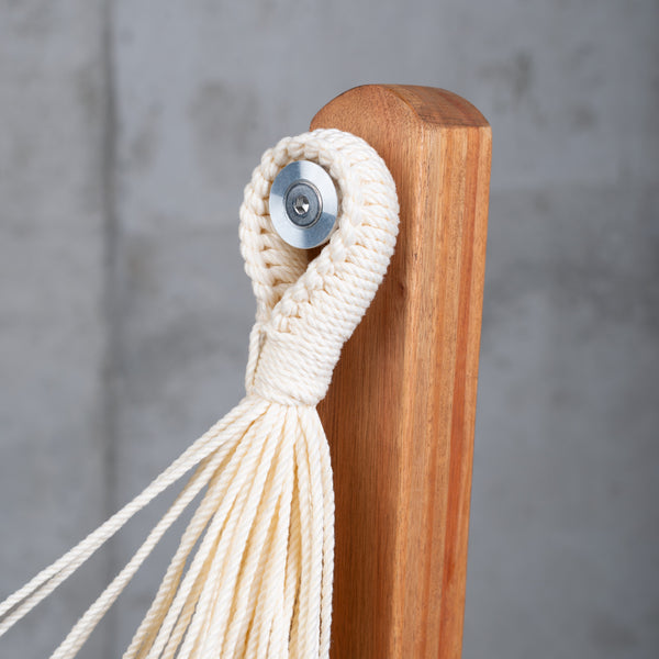 La Siesta Udine Outdoor Sea Salt - Weather-Resistant Hammock Chair With FSC® Certified Eucalyptus Stand