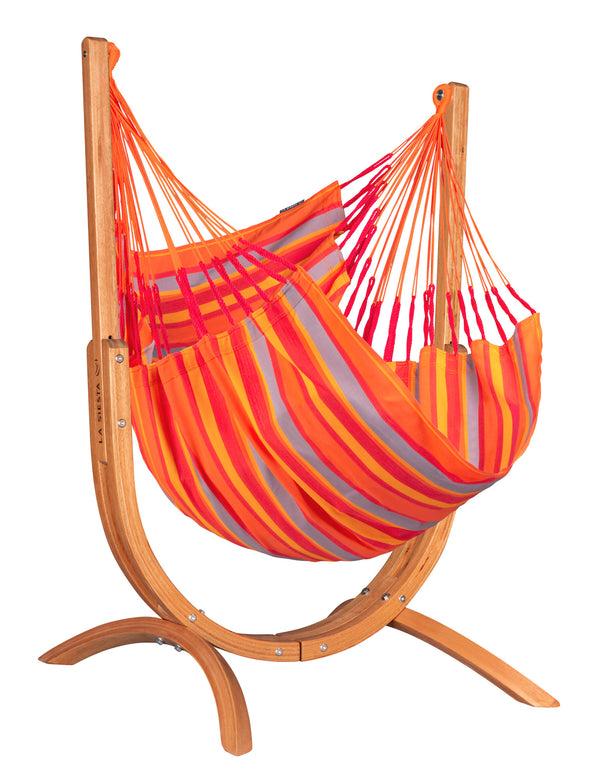 la siesta Udine Outdoor Toucan - Weather-Resistant Hammock Chair with FSC® certified Eucalyptus Stand