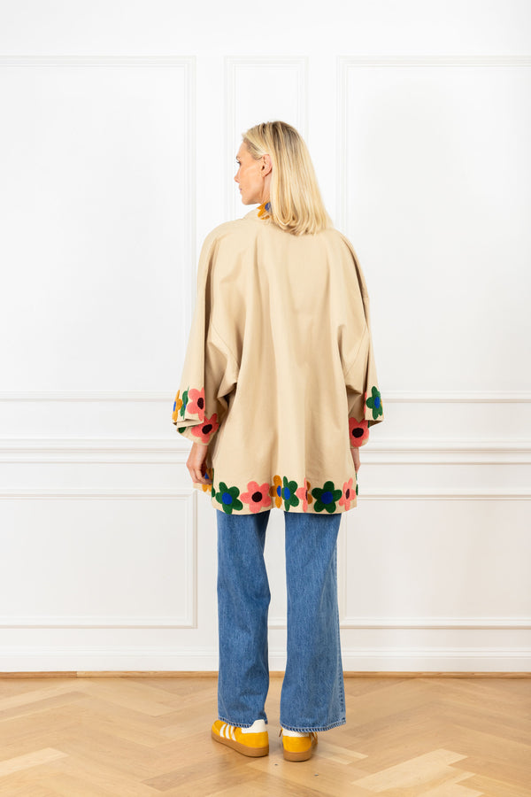 La Vie Camel Cotton Patch Mini Duster