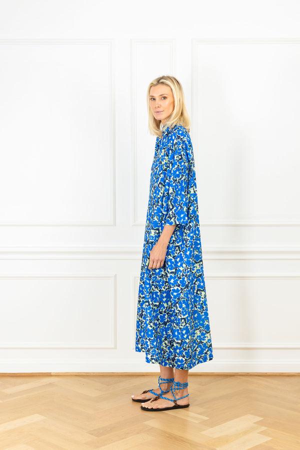 La Vie Lapis Lime Floral Maxi Everyday Dress