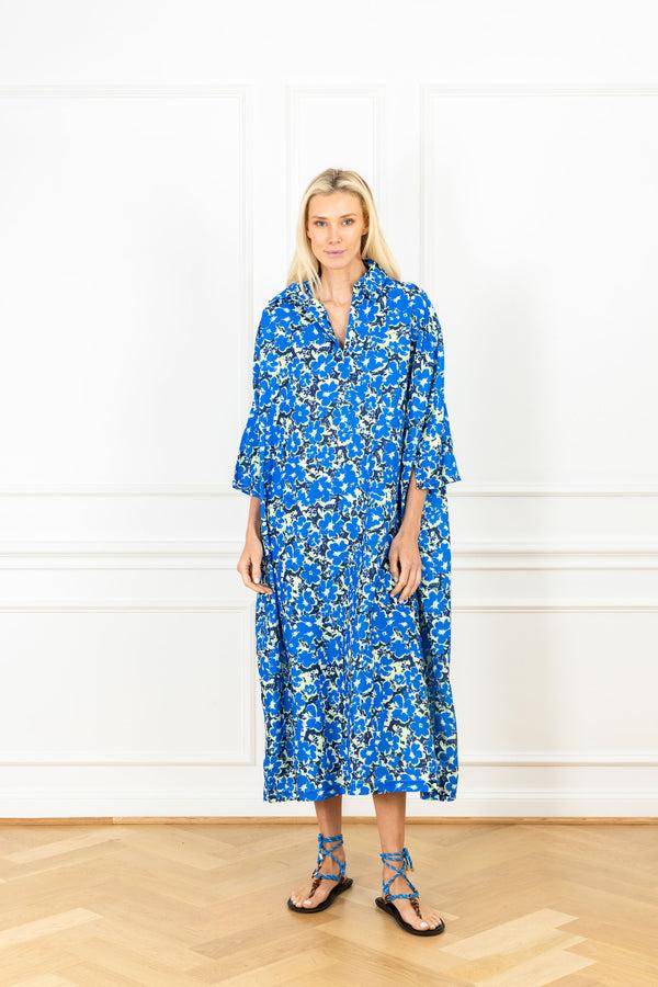 la vie Lapis Lime Floral Maxi Everyday Dress