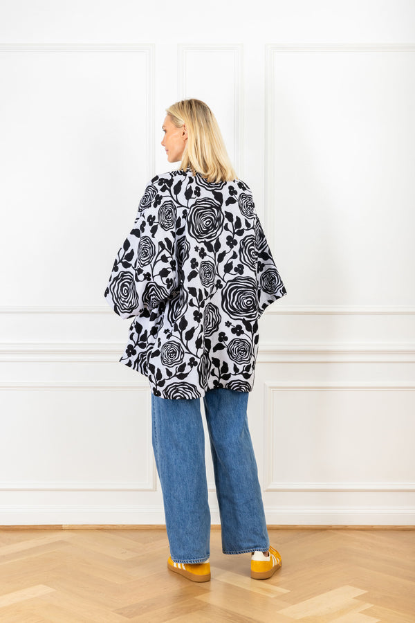 La Vie Neutral Rose Woven Mini Duster