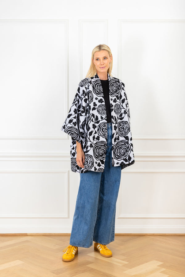 la vie Neutral Rose Woven Mini Duster