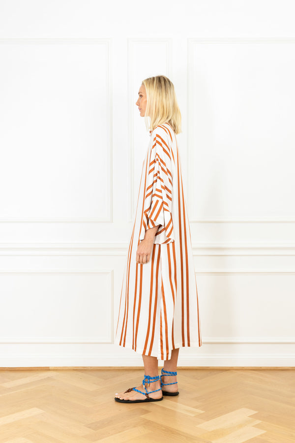 La Vie Sienna Double Stripe Maxi Caftan