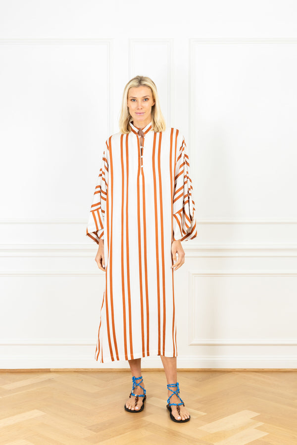 la vie Sienna Double Stripe Maxi Caftan