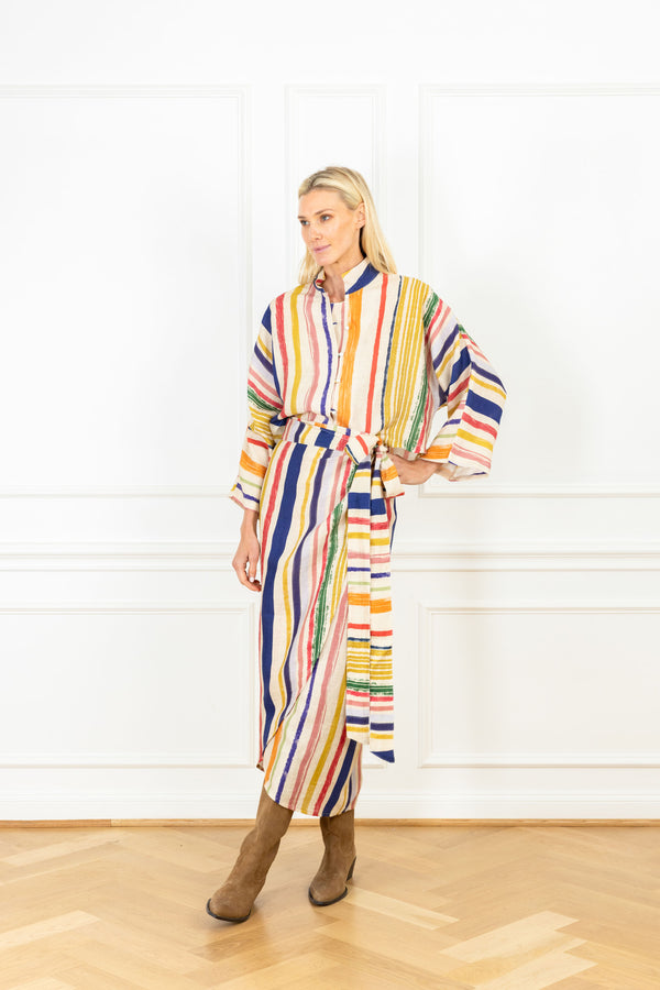 la vie Watercolor Stripe Everyday Shirt