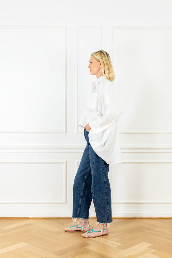 La Vie White Boyfriend Shirt