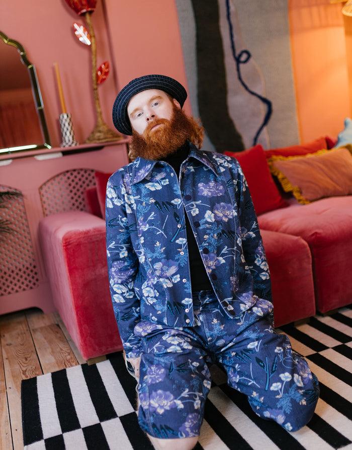 labelrail JB-006 Printed Denim Jacket