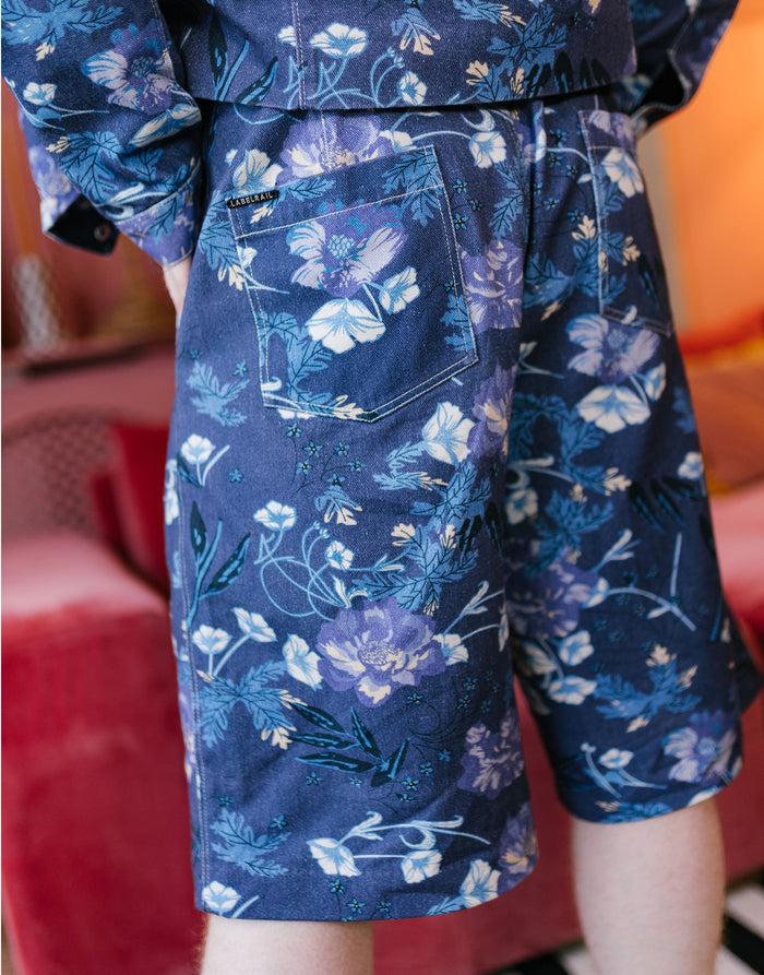 Labelrail JB-007 Printed Denim Shorts