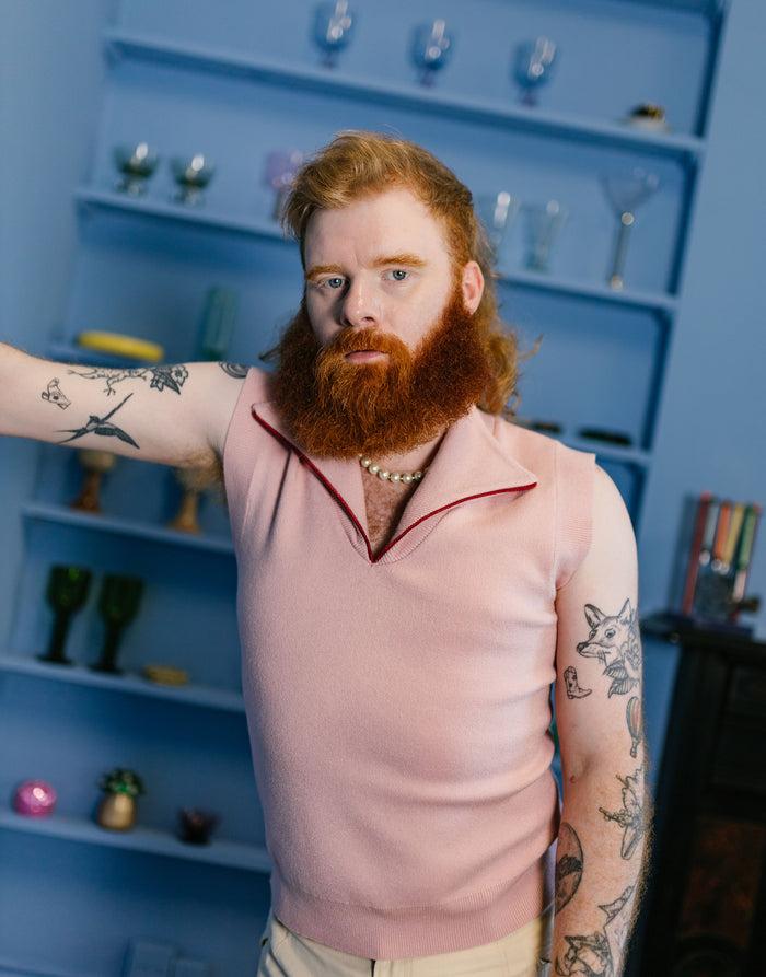 labelrail JB-022 Embroidered Knit Vest