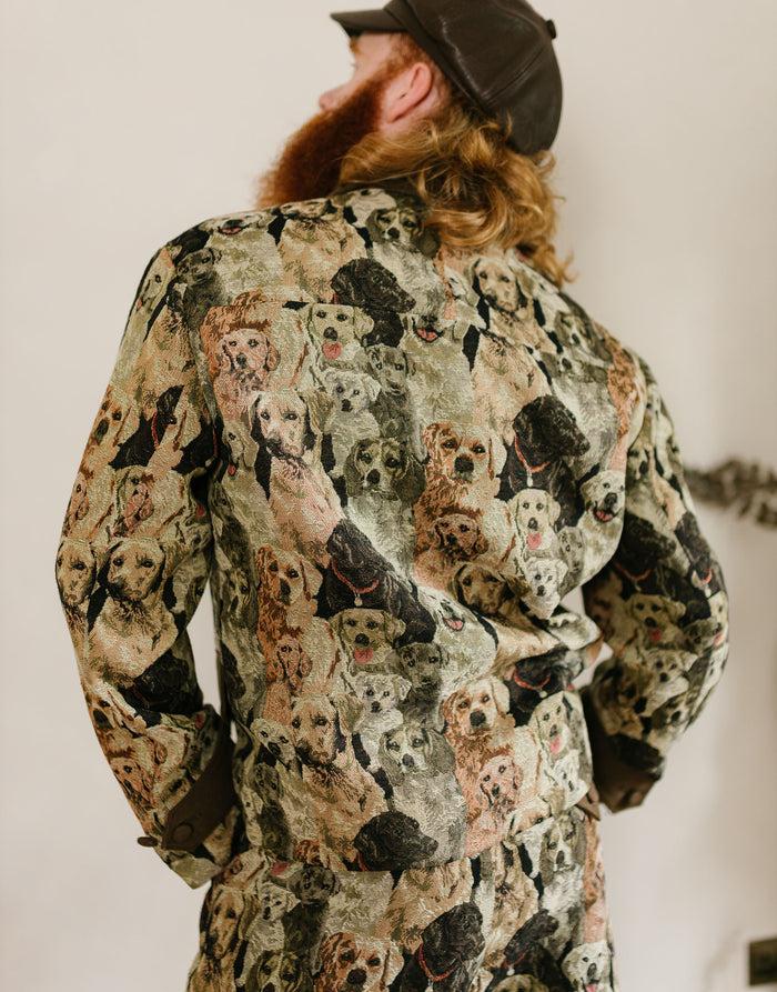 Labelrail JB-023 Dog Print Jacquard Shacket