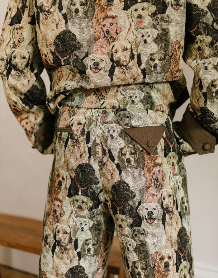 Labelrail JB-024 Jacquard Wide Leg Trouser