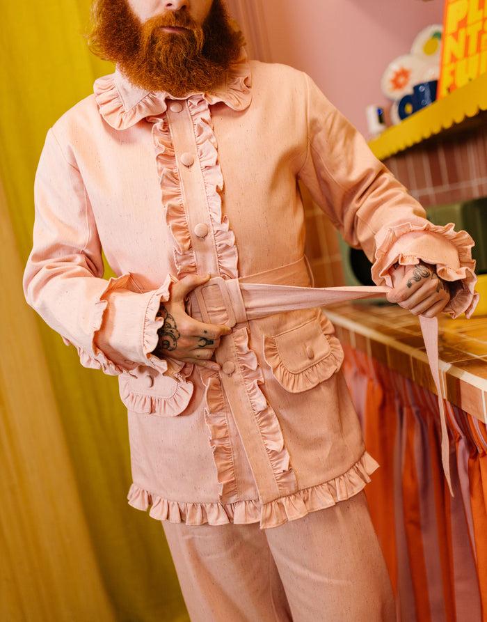 Labelrail JB-025 Ruffle Military Blazer