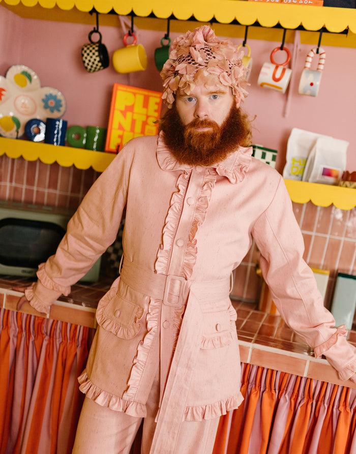 labelrail JB-025 Ruffle Military Blazer