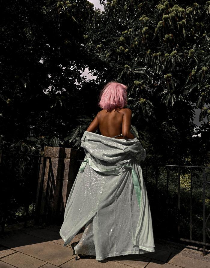 Labelrail JF-001 Sequin Trench Coat