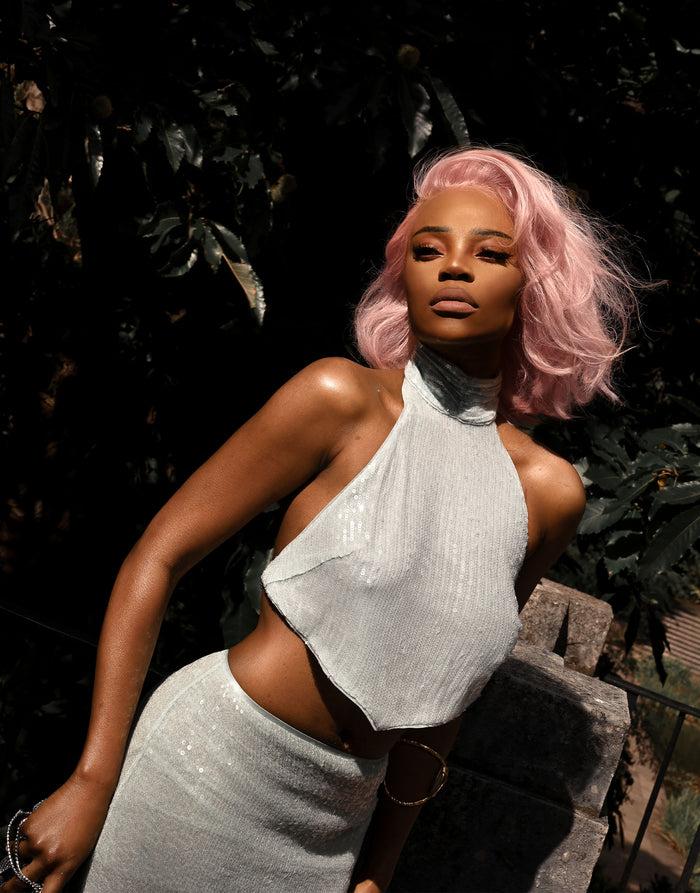 labelrail JF-002 Sequin Halter Top