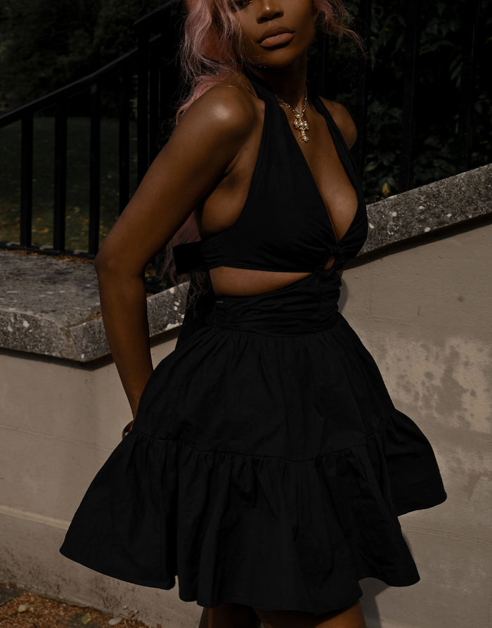 Labelrail JF-015 Halter Neck Mini Dress