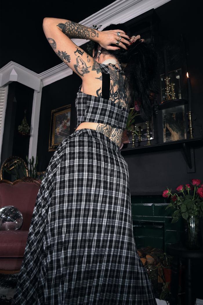 Labelrail MA-008 Overall Clasp Check Corset Top